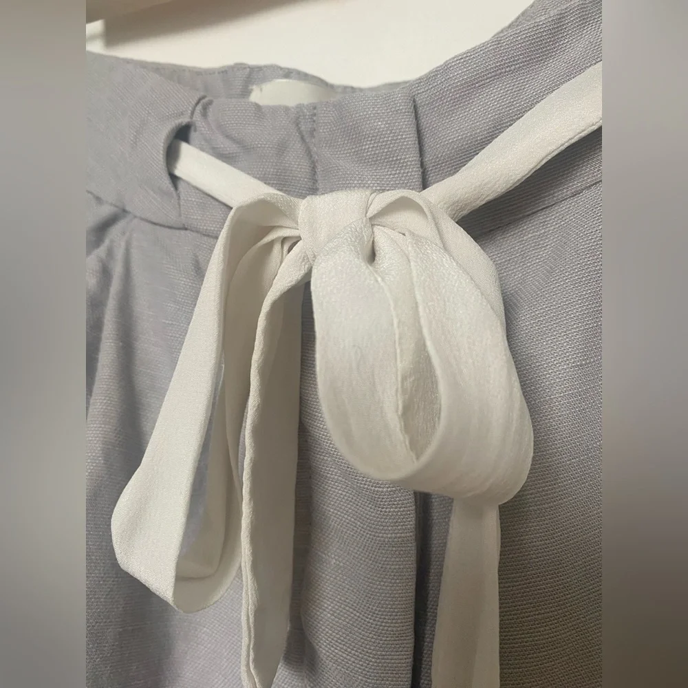 Wilfred Allant‎ Linen Grey Pants Drawstring Waist
